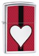 Heart Zippo Lighter - High Polish Chrome - 28466 Zippo