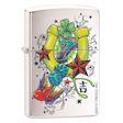 Custom As Luck Would Have It Zippo Lighter - Brushed Chrome - ZCI001725 Zippo